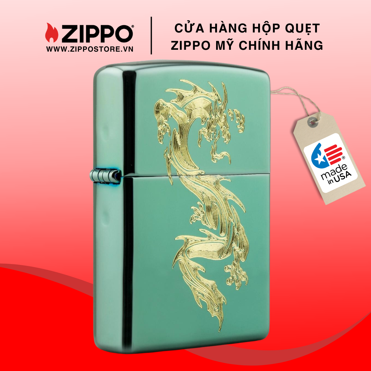 Bật lửa zippo kim long