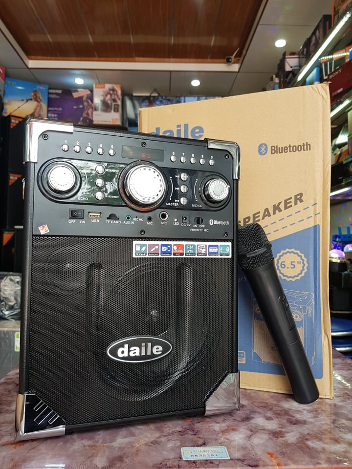 Loa Karaoke Bluetooth Daile S8: Âm thanh chuẩn, thiết kế chắc chắn. Có 1 MIcro không dây đi kèm