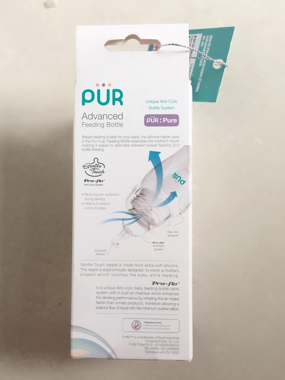Bình sữa Pur Advanced Thái Lan 125ml