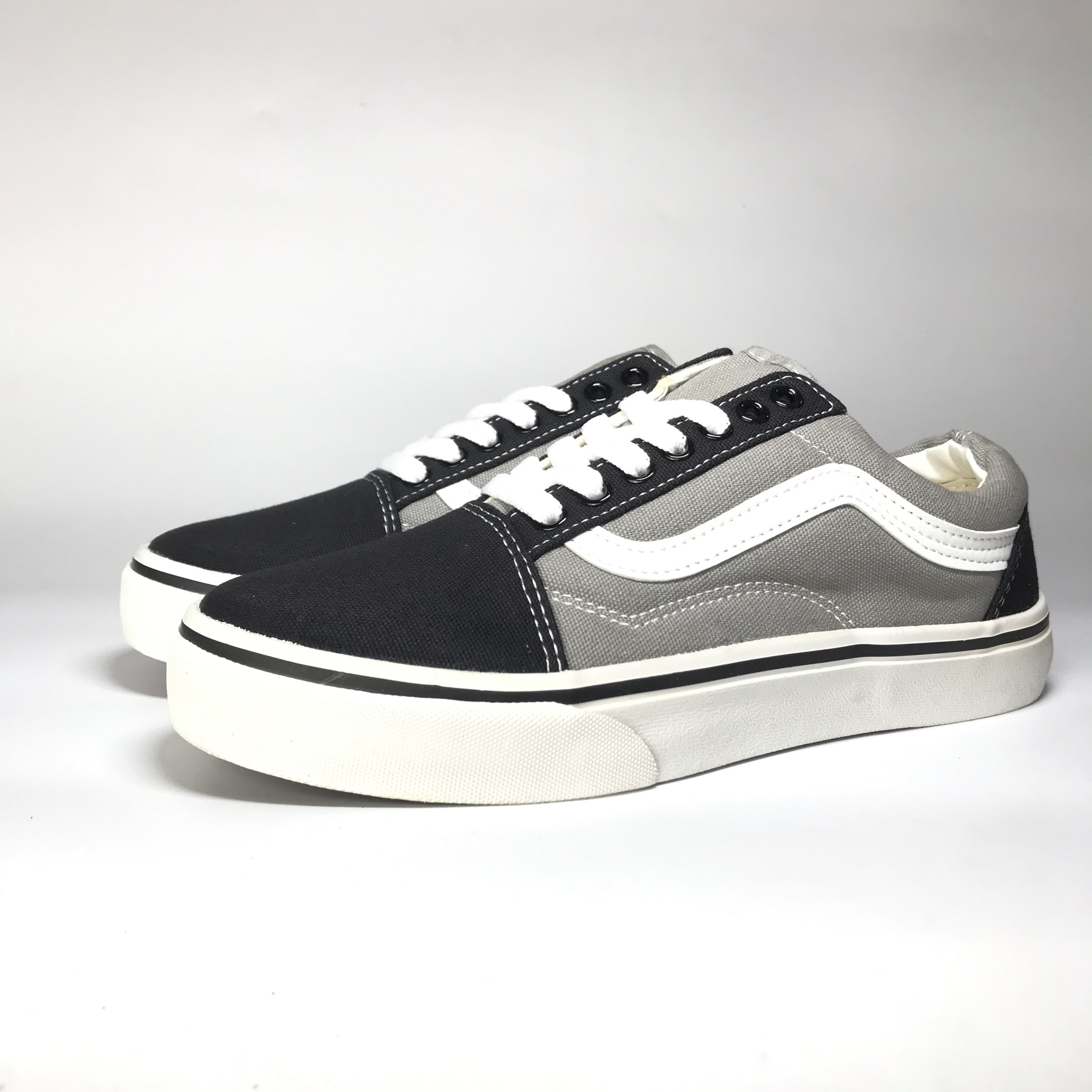 Giày Vans Old Skool Xám Đen Grey Black Full Box