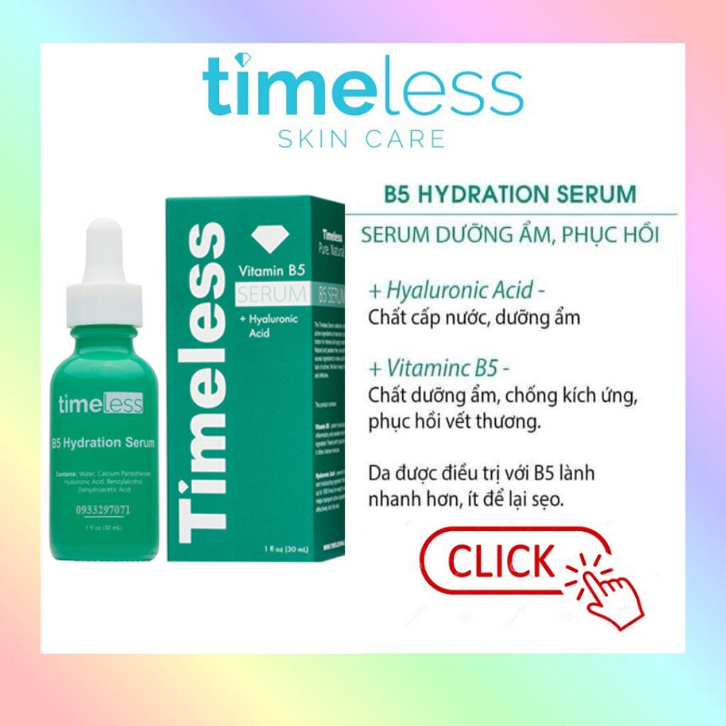 Tinh Chất Phục Hồi Da Timeless Vitamin B5 Hydration Serum