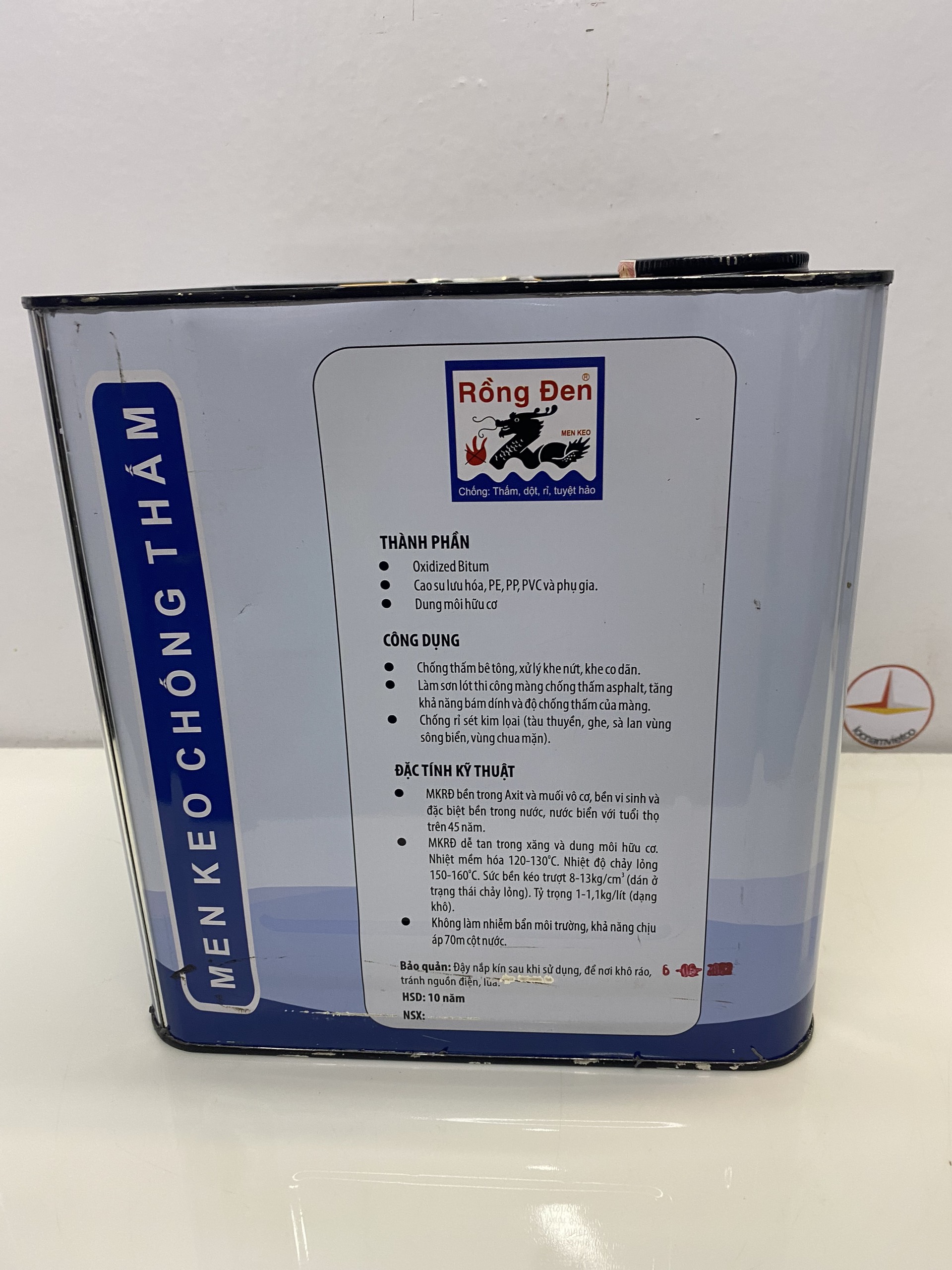Chống thấm hồ cá chép Koi màu đen 10KG