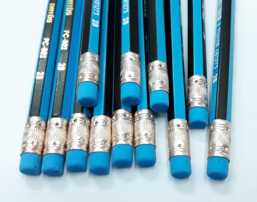 Bút chì gỗ có gôm 2B Batos Pencil PC-B02( hộp 12 cây)