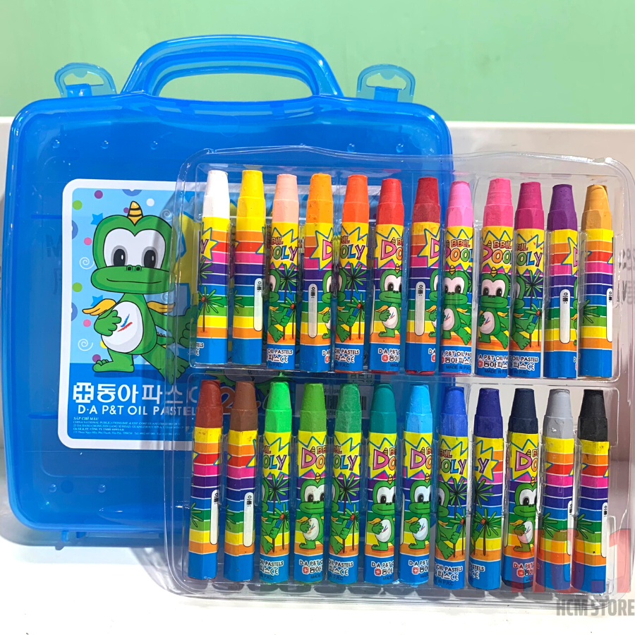 Hộp 24 Bút Sáp Màu Dooly D.A P&T - K Pen