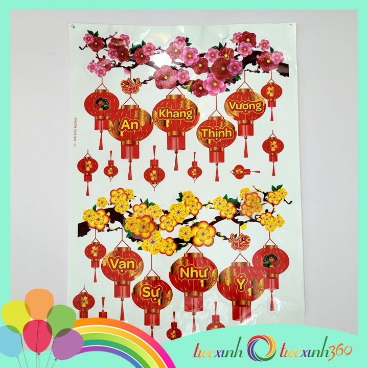 Decal trang trí Tết Xuân Năm mới