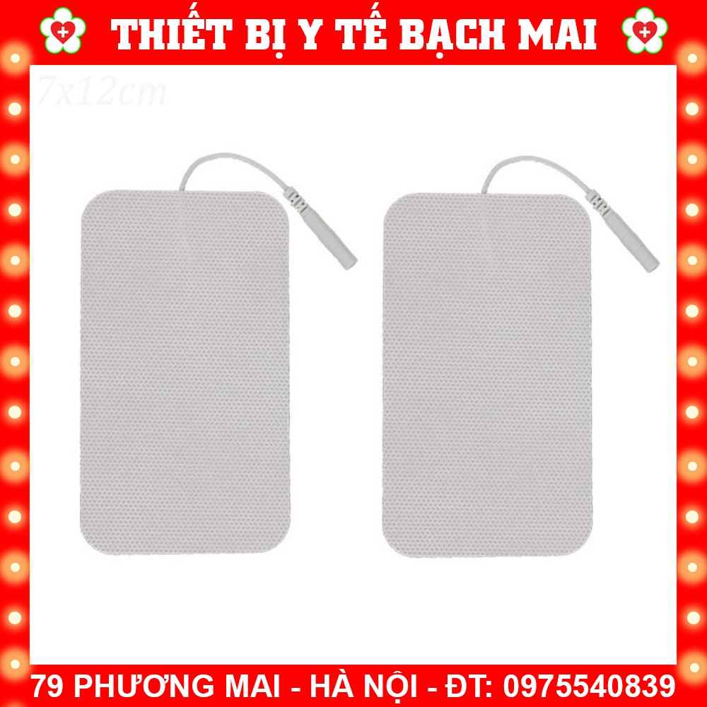 Cặp 02 Miếng Dán Điện Xung Dr Ho Cỡ Lớn Có Dây 7x12cm