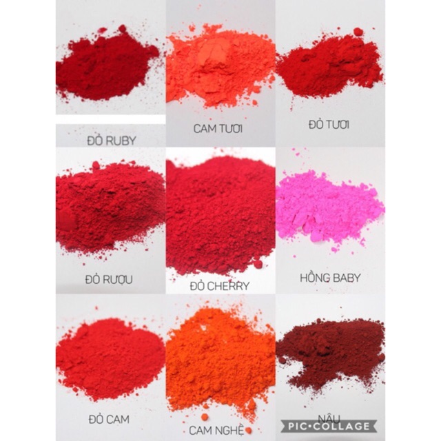 Màu Khoáng Làm Son Môi (Màu Mỹ Mix, Kèm Ảnh Thật)