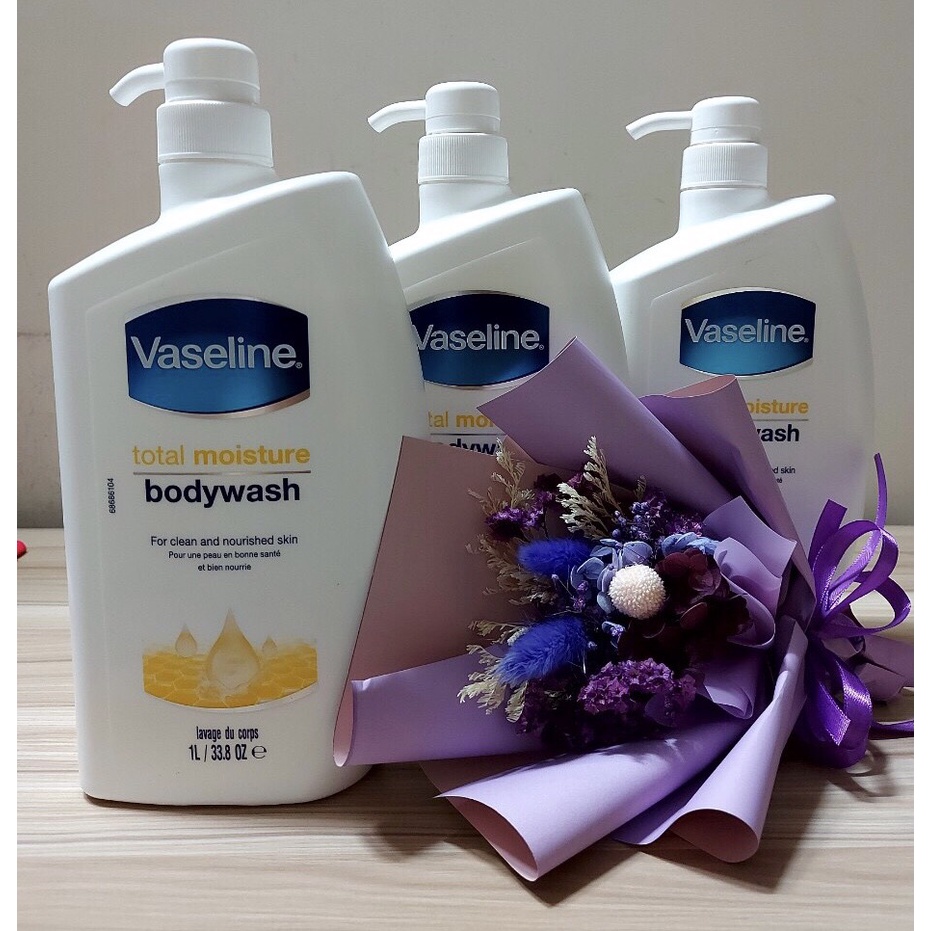 SỮA TẮM VASELINE TOTAL MOISTURE TRẮNG DA DƯỠNG ẨM 1L