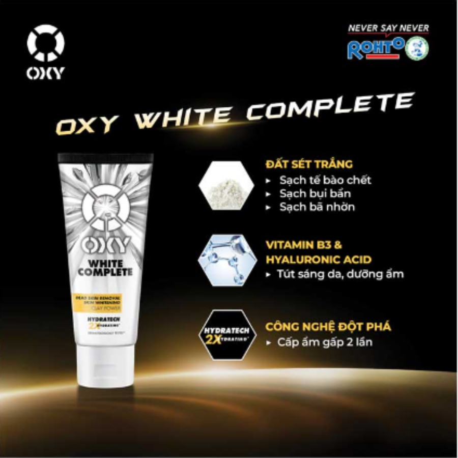 Kem Rửa Mặt Tút Sáng Da White Complete Oxy 100Gr