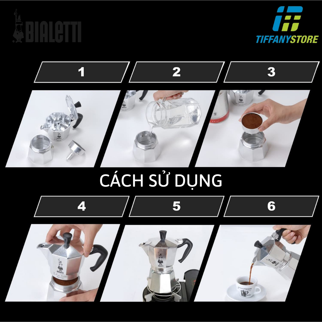[HCM]Ấm pha cà phê Bialetti Moka Express - Made in Italy
