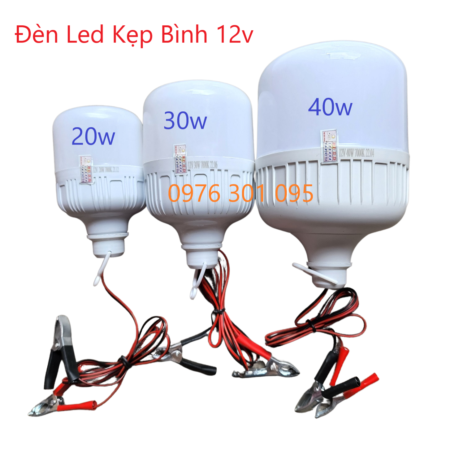 Bóng Đèn Led Kẹp Bình 12v Chống Nước - Siêu Rẻ