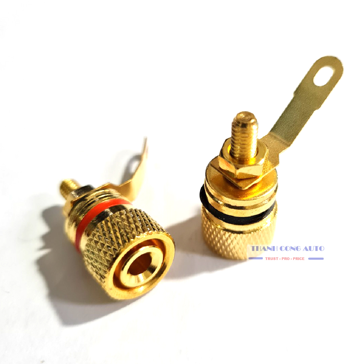 01 Cặp Jack cọc loa bằng đồng mạ vàng cao cấp