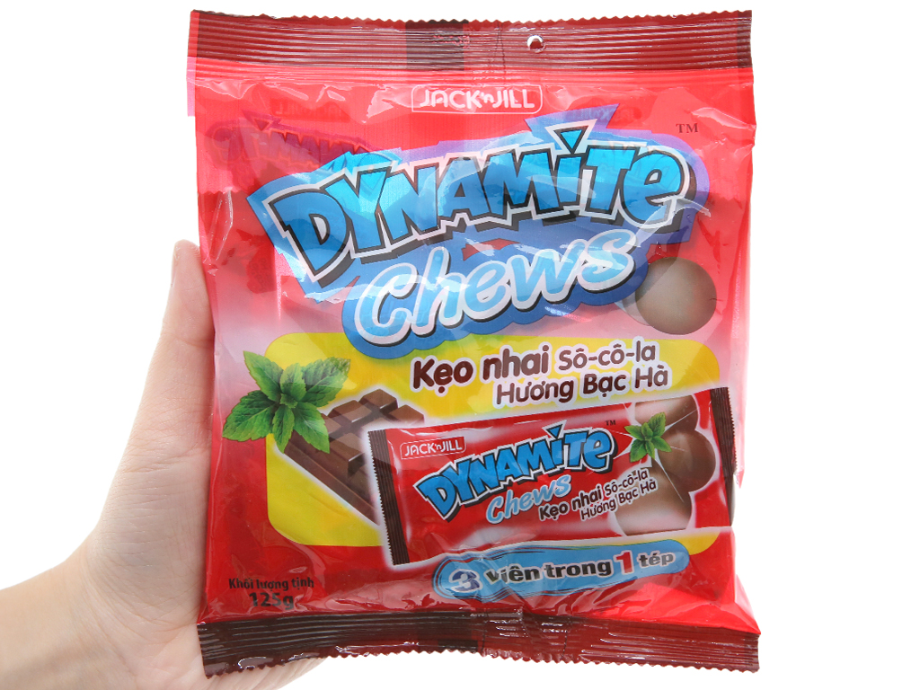 [HN] Kẹo ba viên DYNAMITE socola hương bạc hà