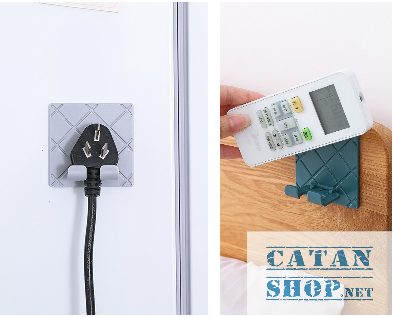 [HCM]Móc dán tường kẹp giữ đầu dây điện gấp gọn treo vật dụng nhà bếp phòng tắm siêu gọn gangtiện lợi