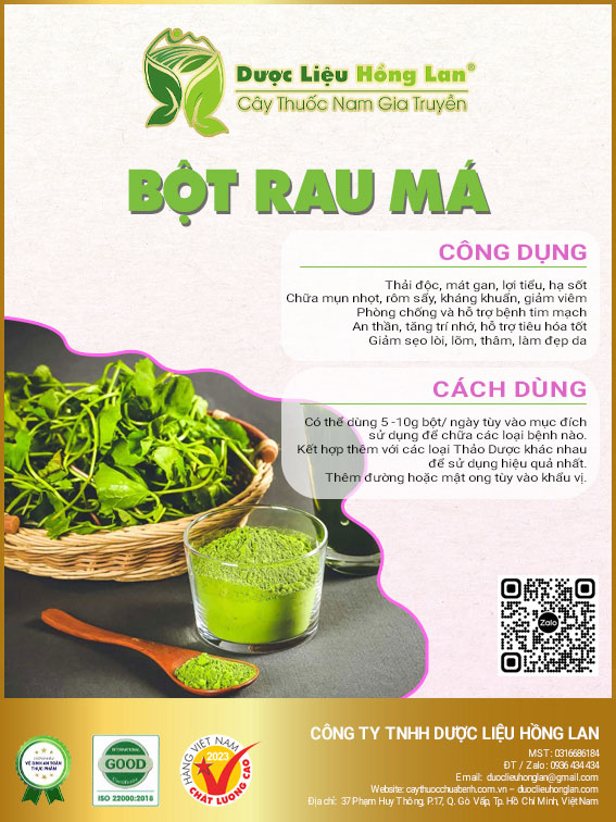 ✅[THƯỢNG HẠNG] 500g Bột Rau Má nguyên chất (không chất bảo quản, không pha tạp chất)