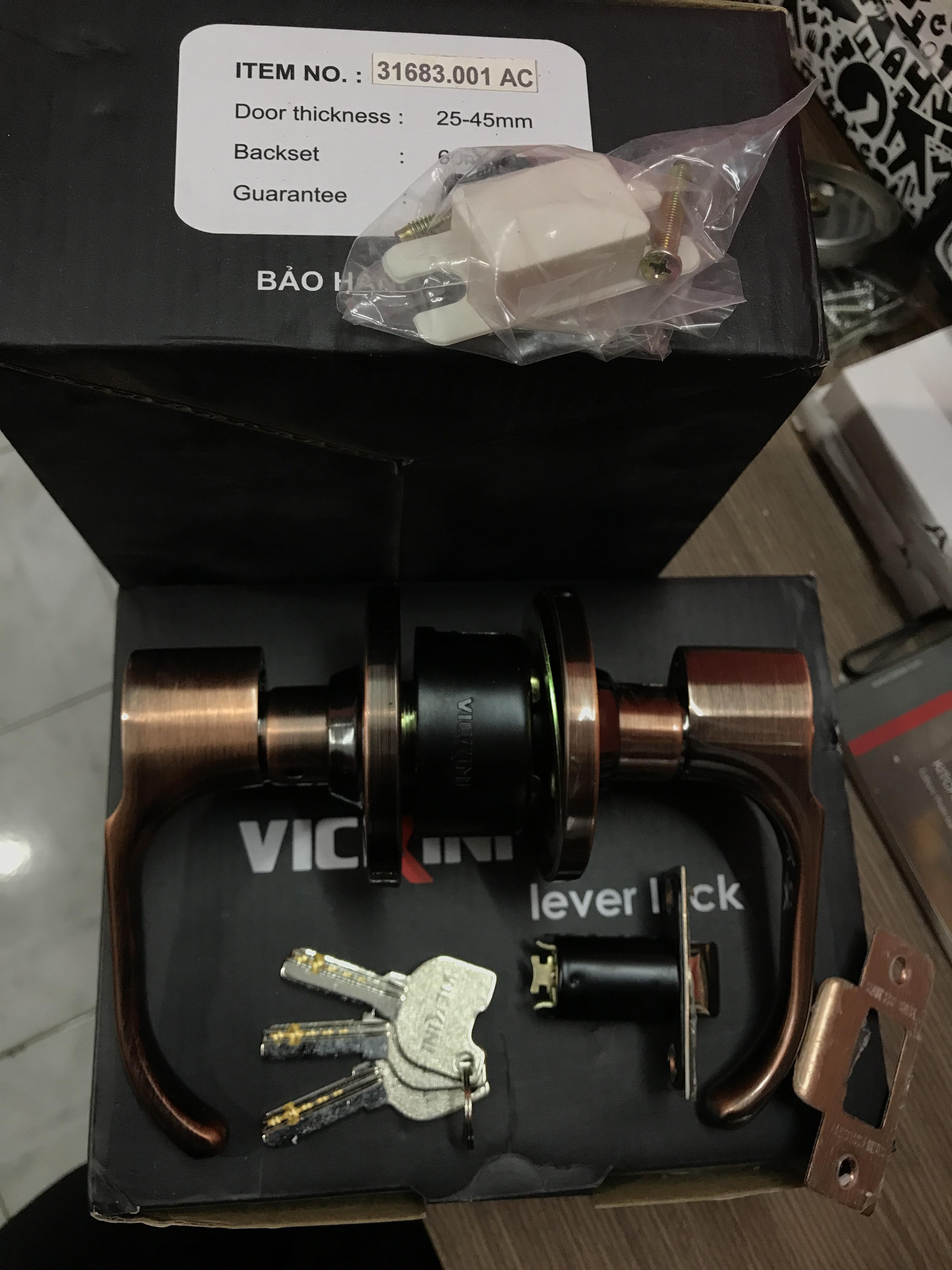 [HCM]Khóa tròn gạt VICKINI 31683.001 AC (Màu Nâu)