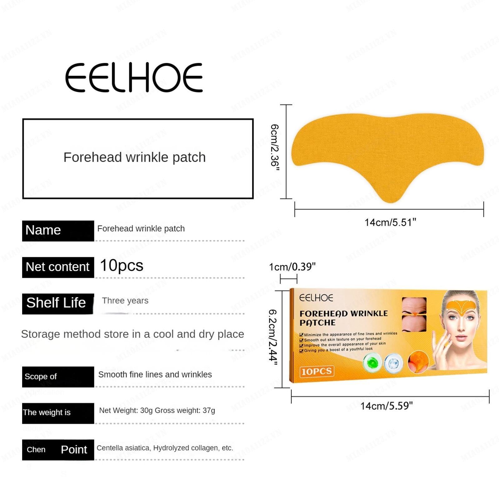 Forehead Wrinkle Lightening Patch Lifting Firming Forehead Patch