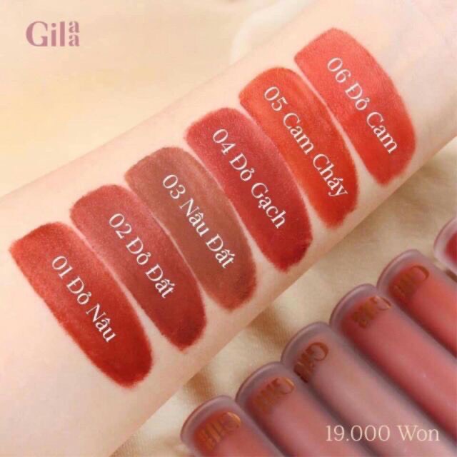 [HCM](Fullsize)Son kem lì Gilla Long Wear Cream