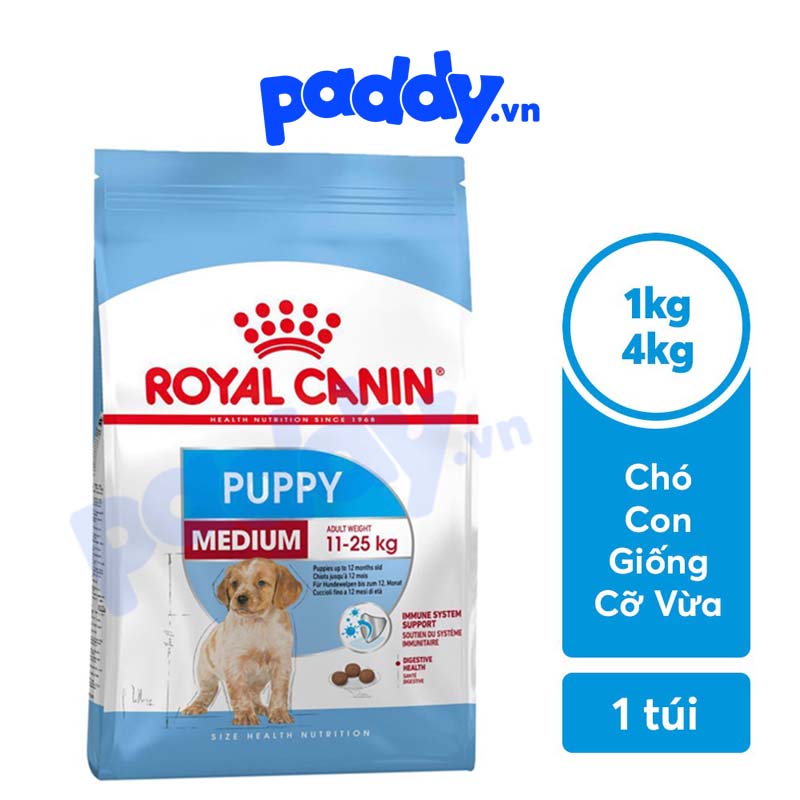 Hạt Cho Chó Con Giống Vừa Royal Canin Medium Puppy
