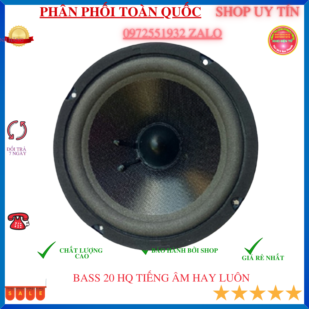 Loa bass 20 hàn quốc màng vài chất âm hay nhé - giá 1 củ