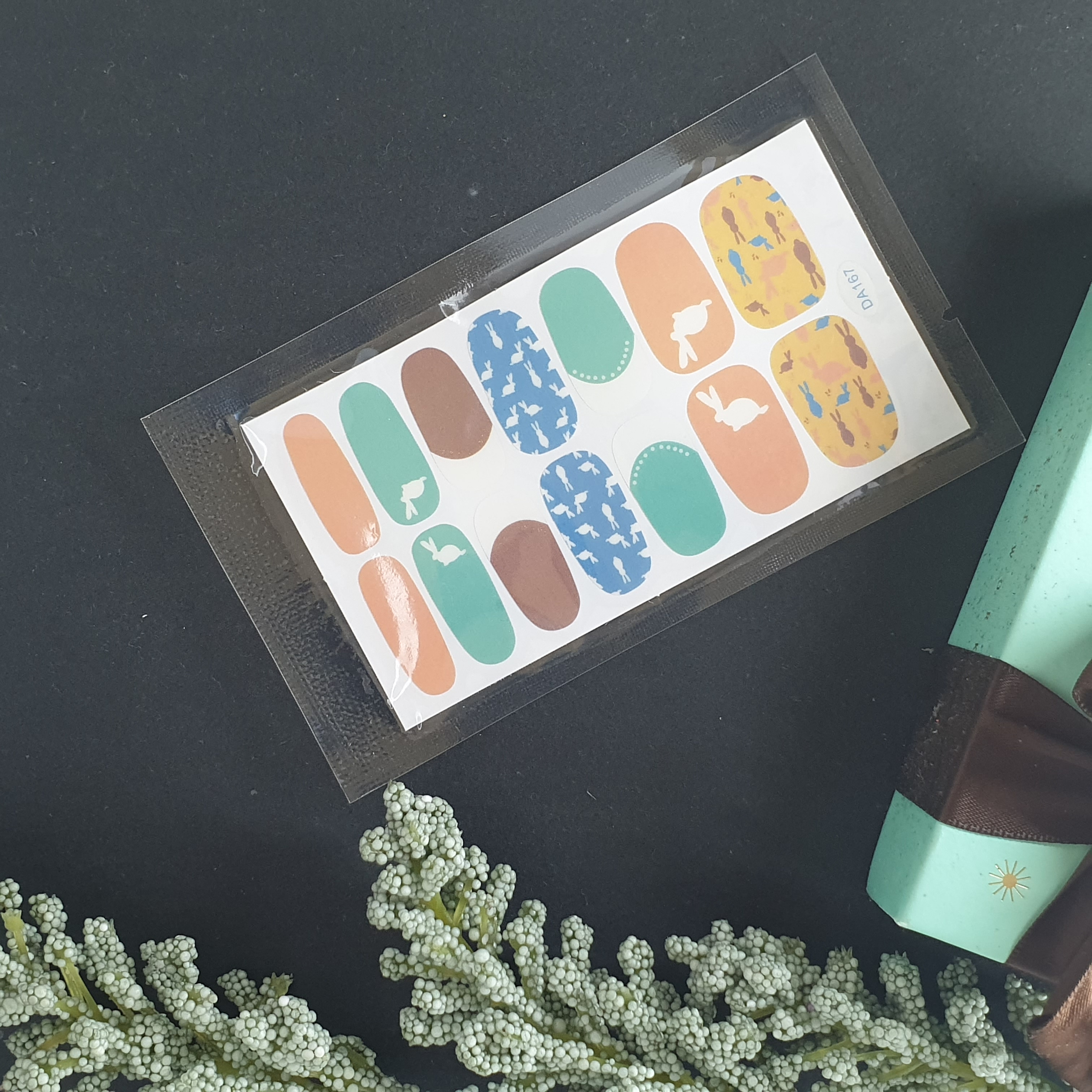 Set 14 Nhãn Dán Móng, Sticker Dán Móng Nghệ Thuật mẫu mới 💖💖💖