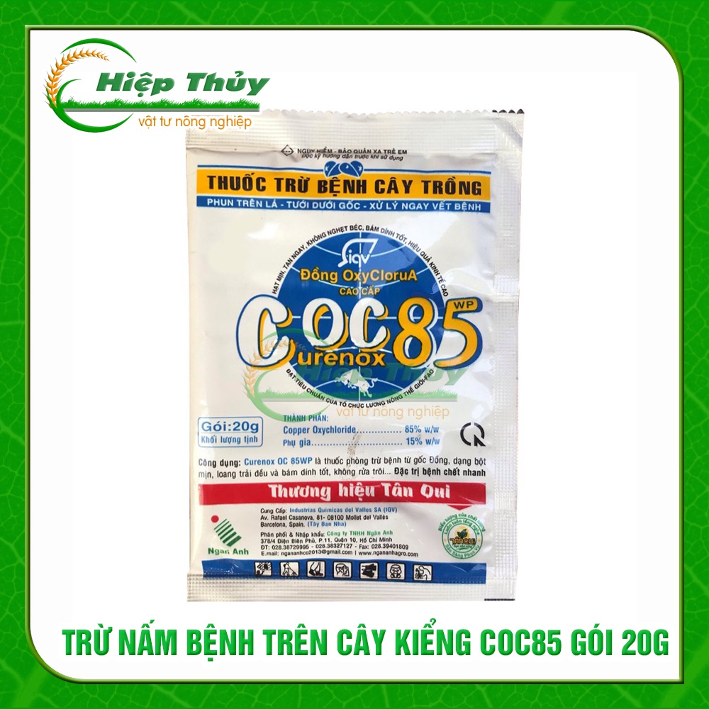 Thuốc trừ nấm bệnh trên cây kiểng COC85 gói 20g