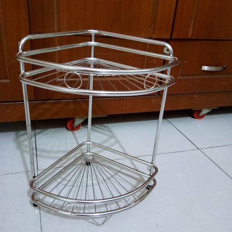 [HCM]Kệ góc đứng nhà tắm inox
