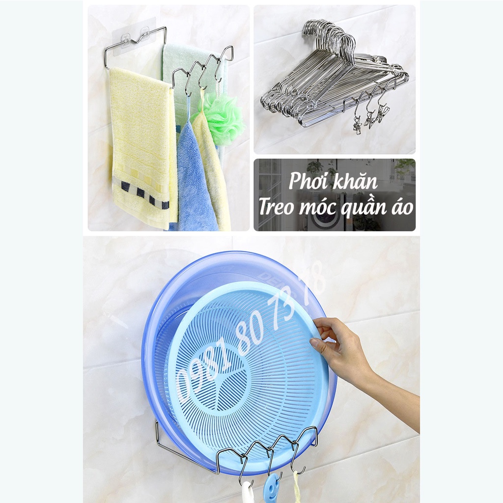 Kệ để thau rổ inox, giá gác thau rổ