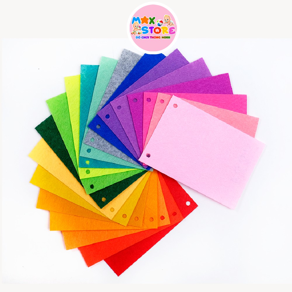 Vải dạ nỉ cứng khổ 90x90cm làm đồ thủ công handmade