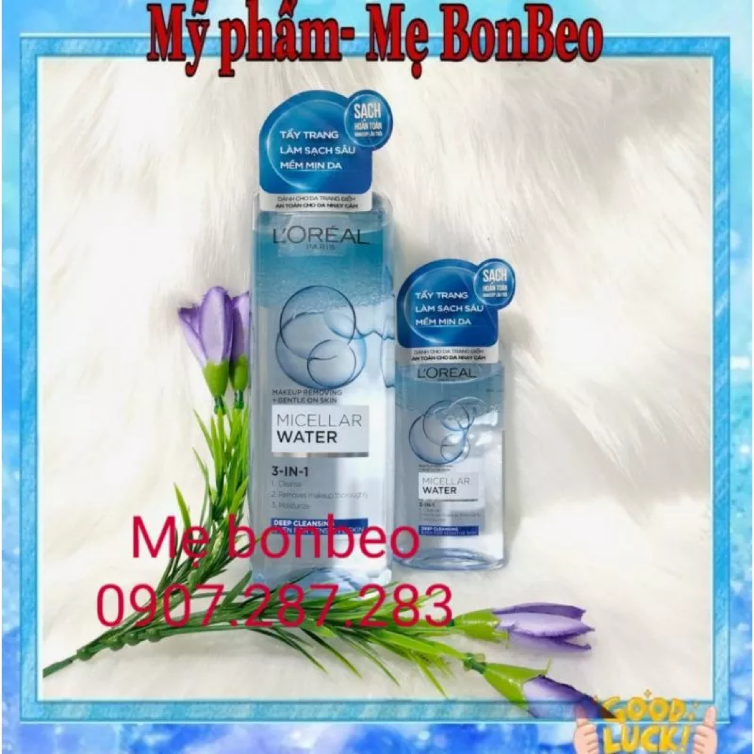 Nước tẩy trang Loreal - L'Oreal Paris 3-in-1 Micellar Water 400ml