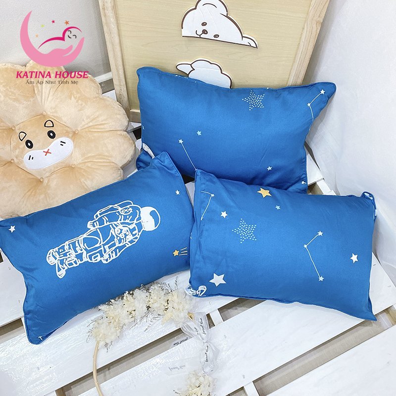 Pillow for baby newborn 0 -10 years old cloth Tencel wool feather artificial, super cool soft, ultra-quiet, more cute