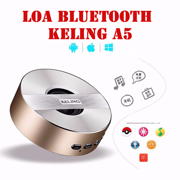 Loa di động Bluetooth speaker KELING A5, Loa di động bluetooth không dây. Loa Bluetooth Keling A5 Công Nghệ Bluetooth 4.0, Loa Không Dây Giá Rẻ.