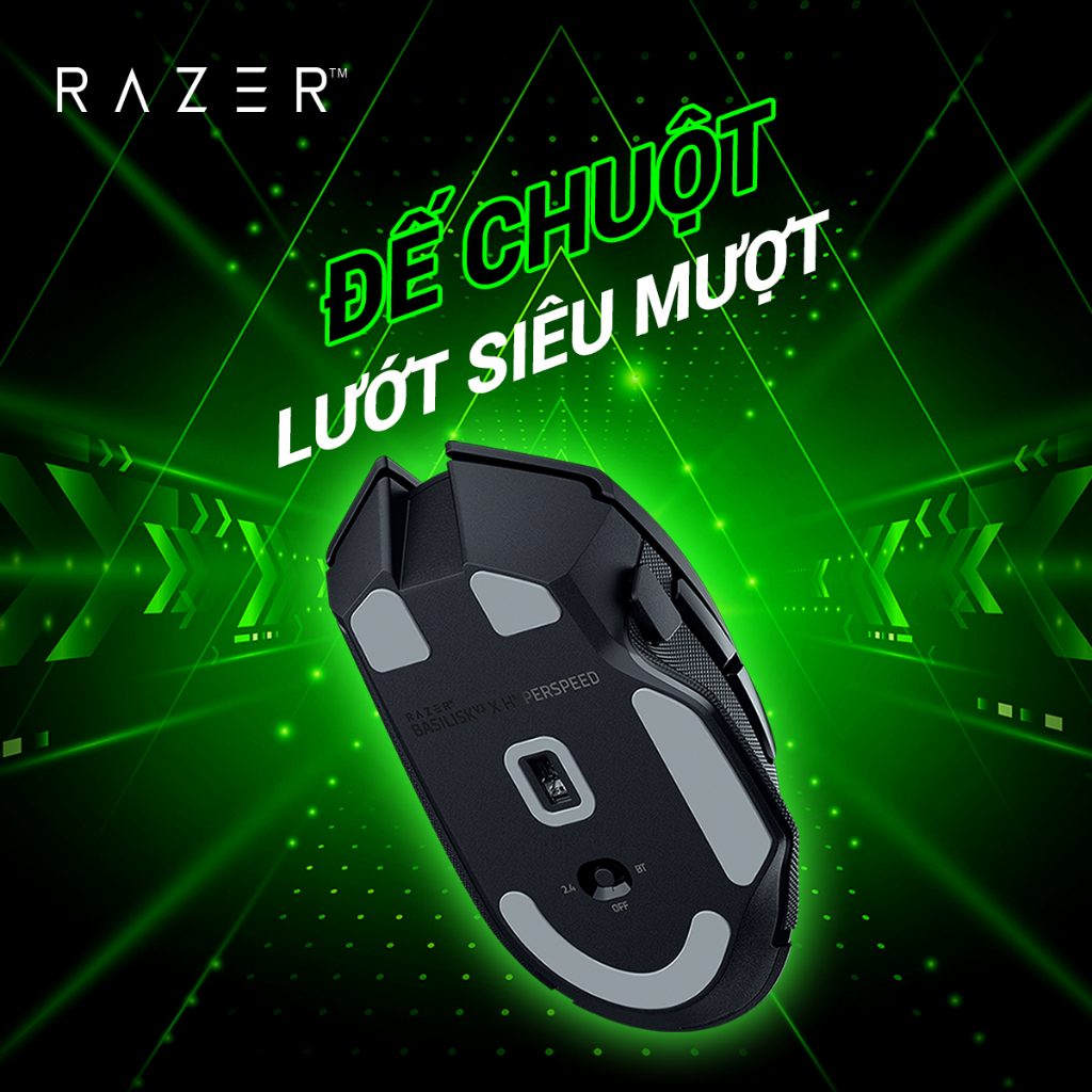 Chuột vi tính Razer Basilisk V3 X HyperSpeed/ RZ01-04870100-R3A1 - Hàng Chính Hãng