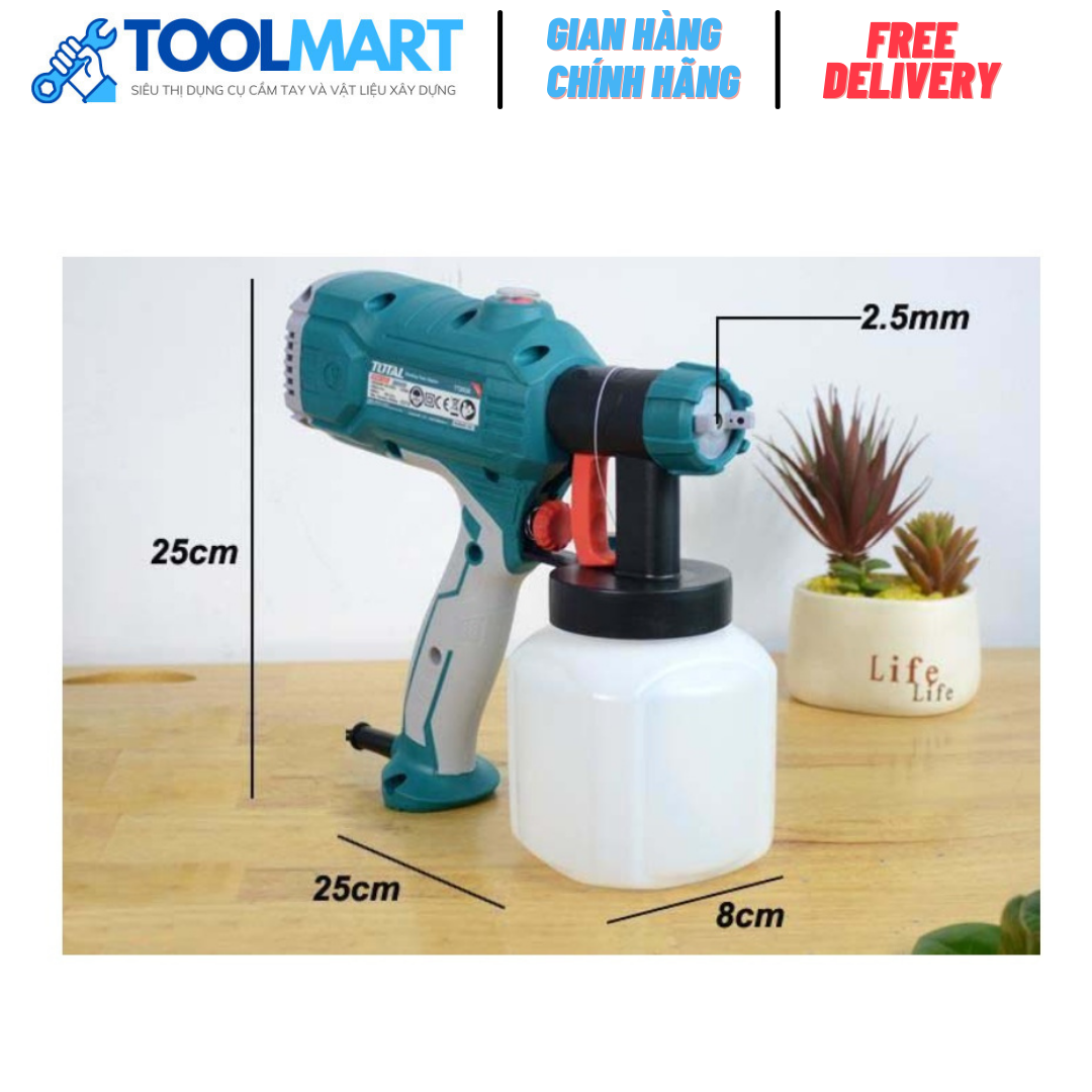 MÁY PHUN SƠN DÙNG ĐIỆN 450W TOTAL - TT3506 - Toolmart