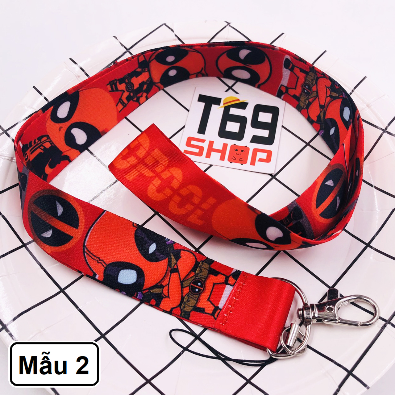 Móc khóa dây strap Deadpool - Marvel [T69 Shop]