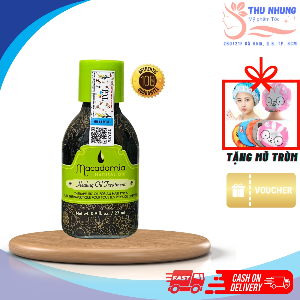 [Tặng mũ trùm]TINH DẦU MACADAMIA HEALING OIL TREATMENT DƯỠNG TÓC