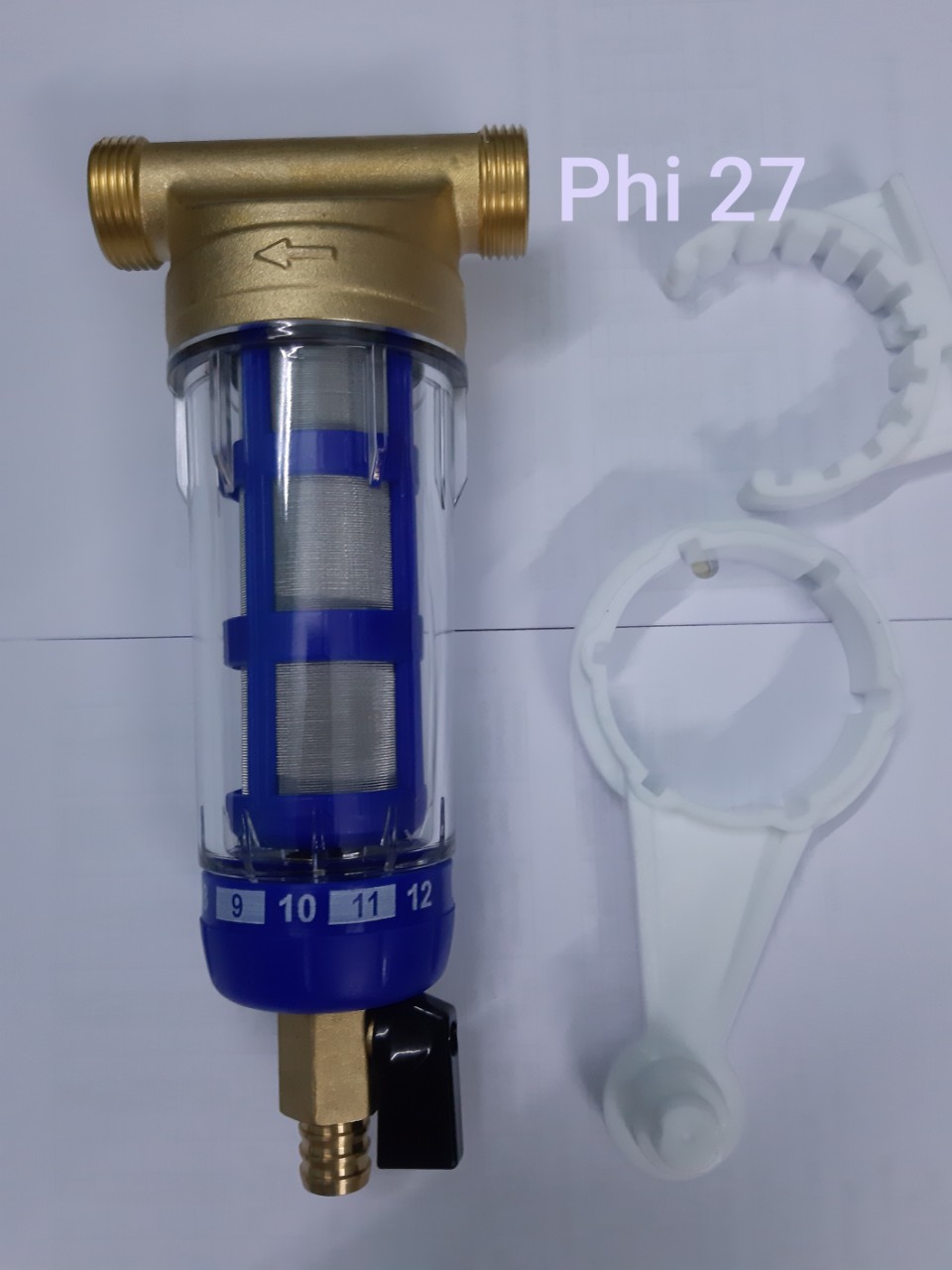 Bộ lọc thôlọc đầu nguồn lõi sợi inox phi 21,phi 27,phi 34.