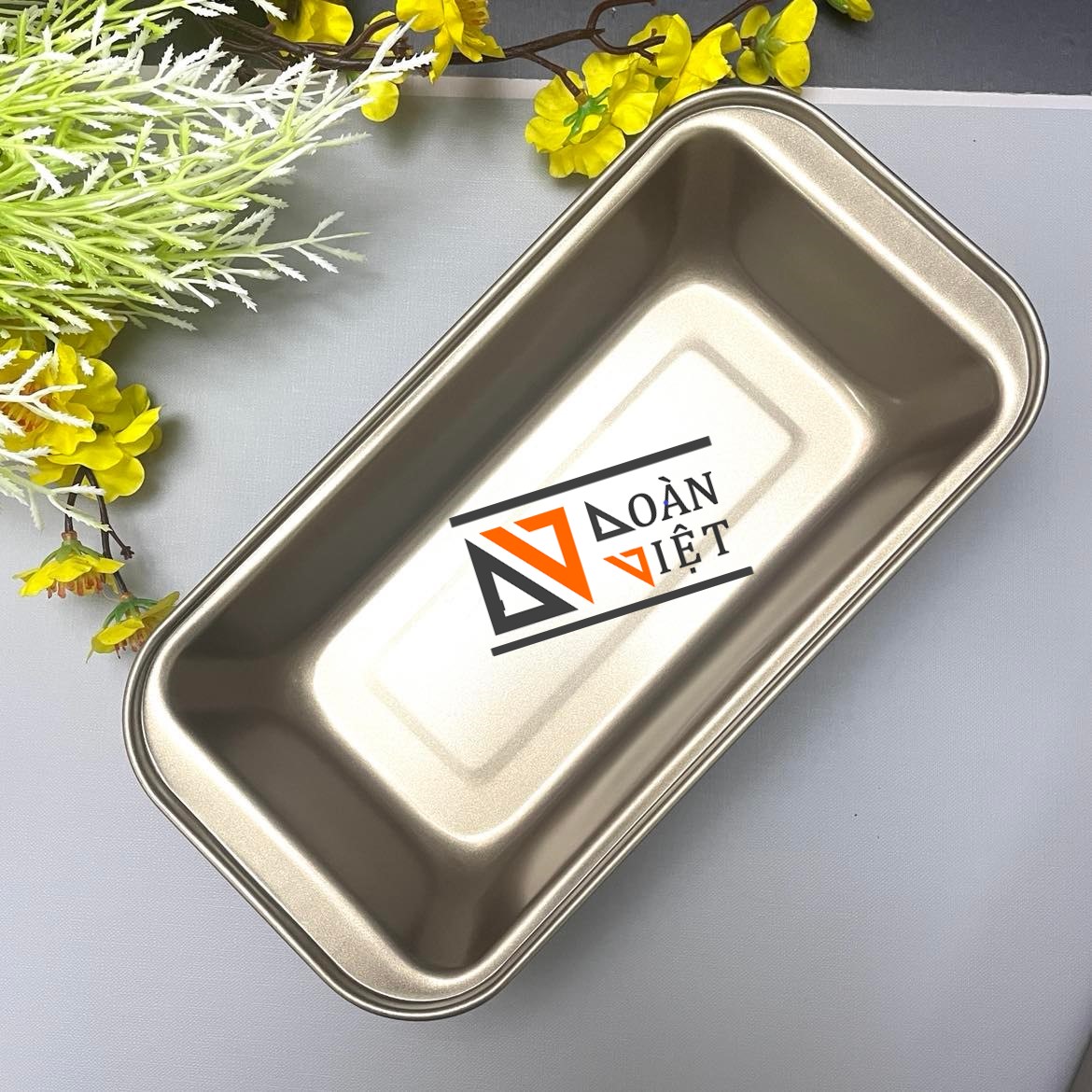Khuôn Bánh Mì HOA CÚC CHỮ NHẬT THÉP CARBON Chống dính - Đúc nguyên Khối - Có Size lớn. Dụng Cụ Làm Bánh bông lan, bánh mì, bông lan, rau câu, chứa đựng thực phẩm