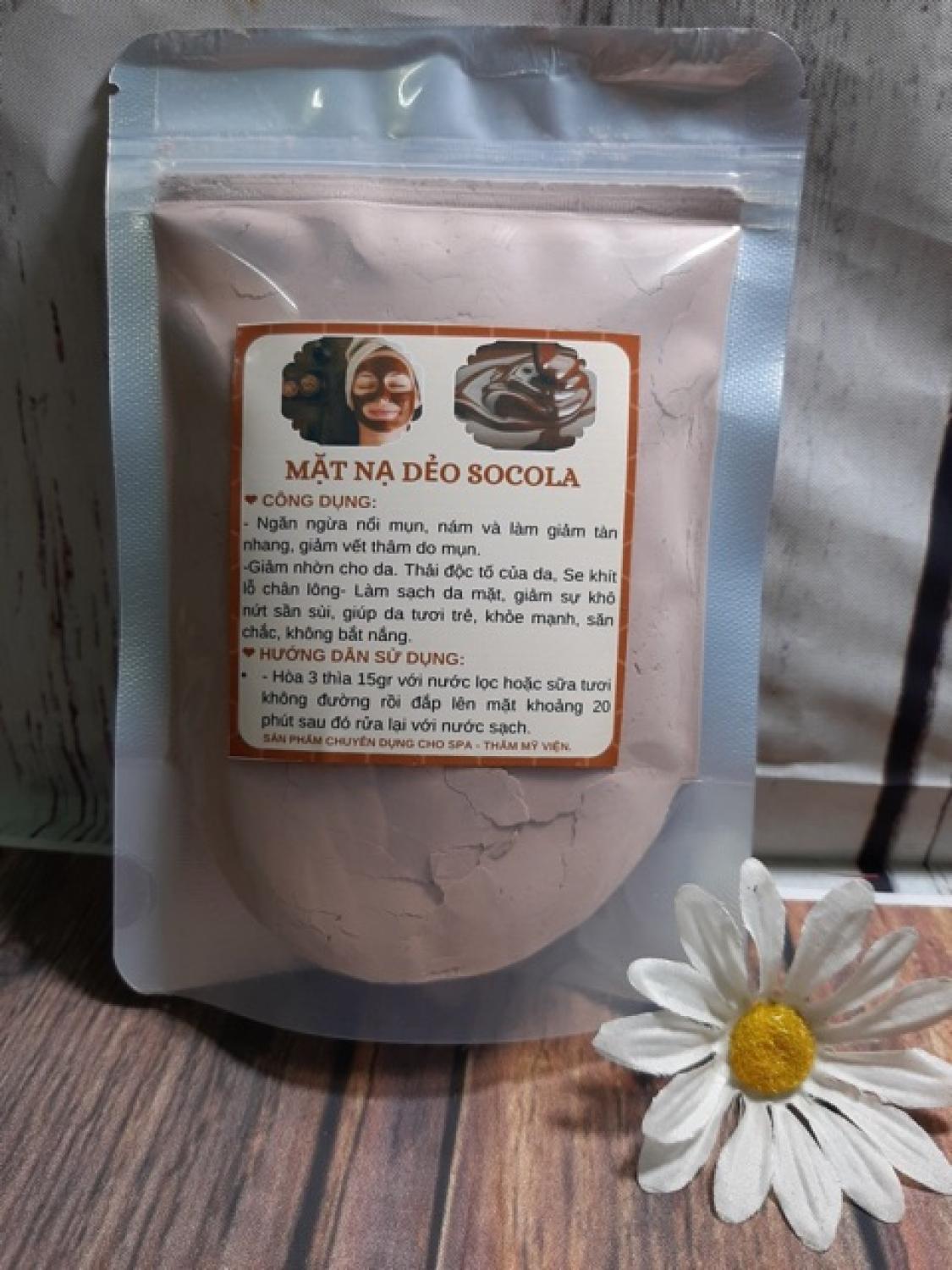 1kg bột mặt nạ Dẻo Socola mịn thơm handmade