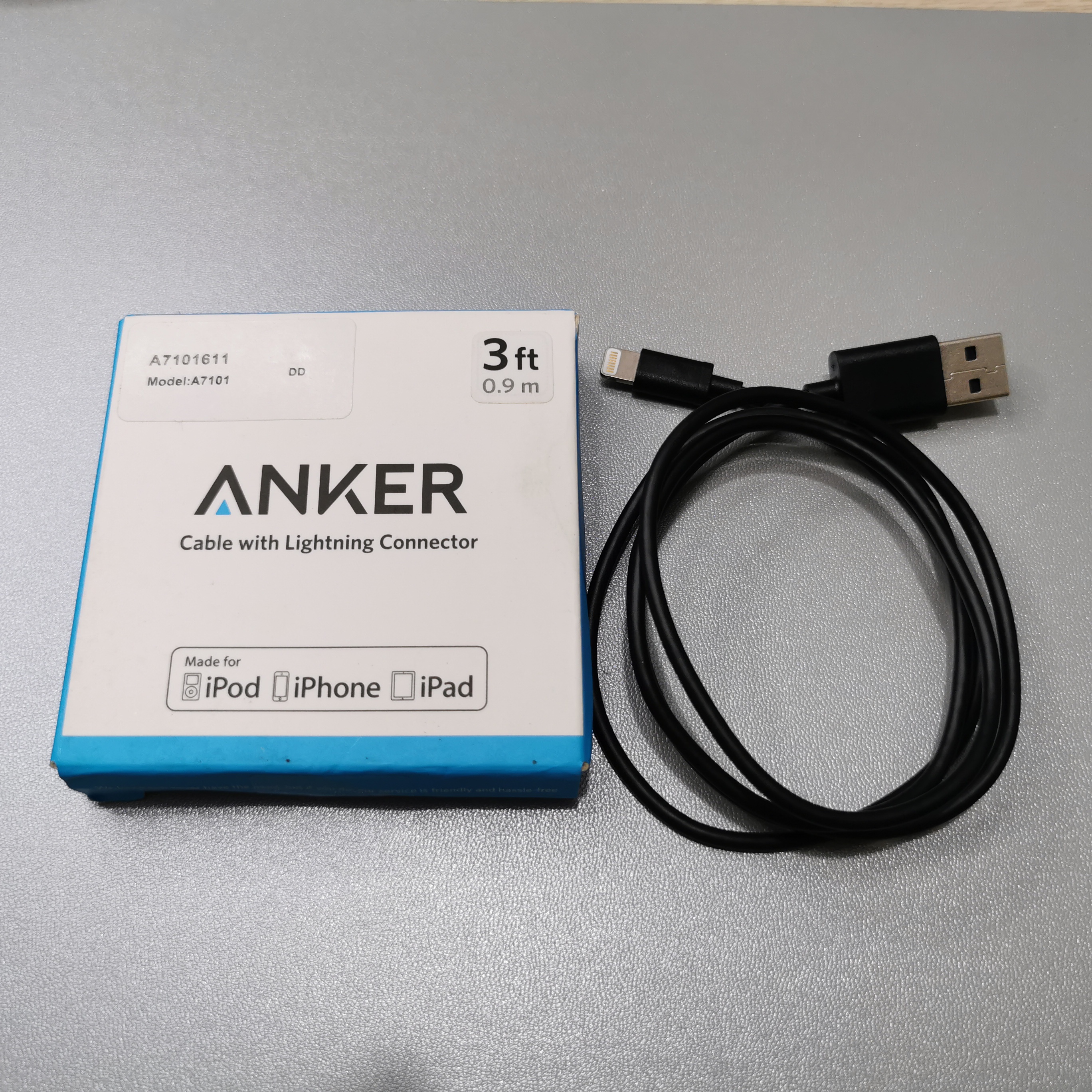 Dây Sạc ANKER Lightning A7101 Được Chứng Nhận MFi