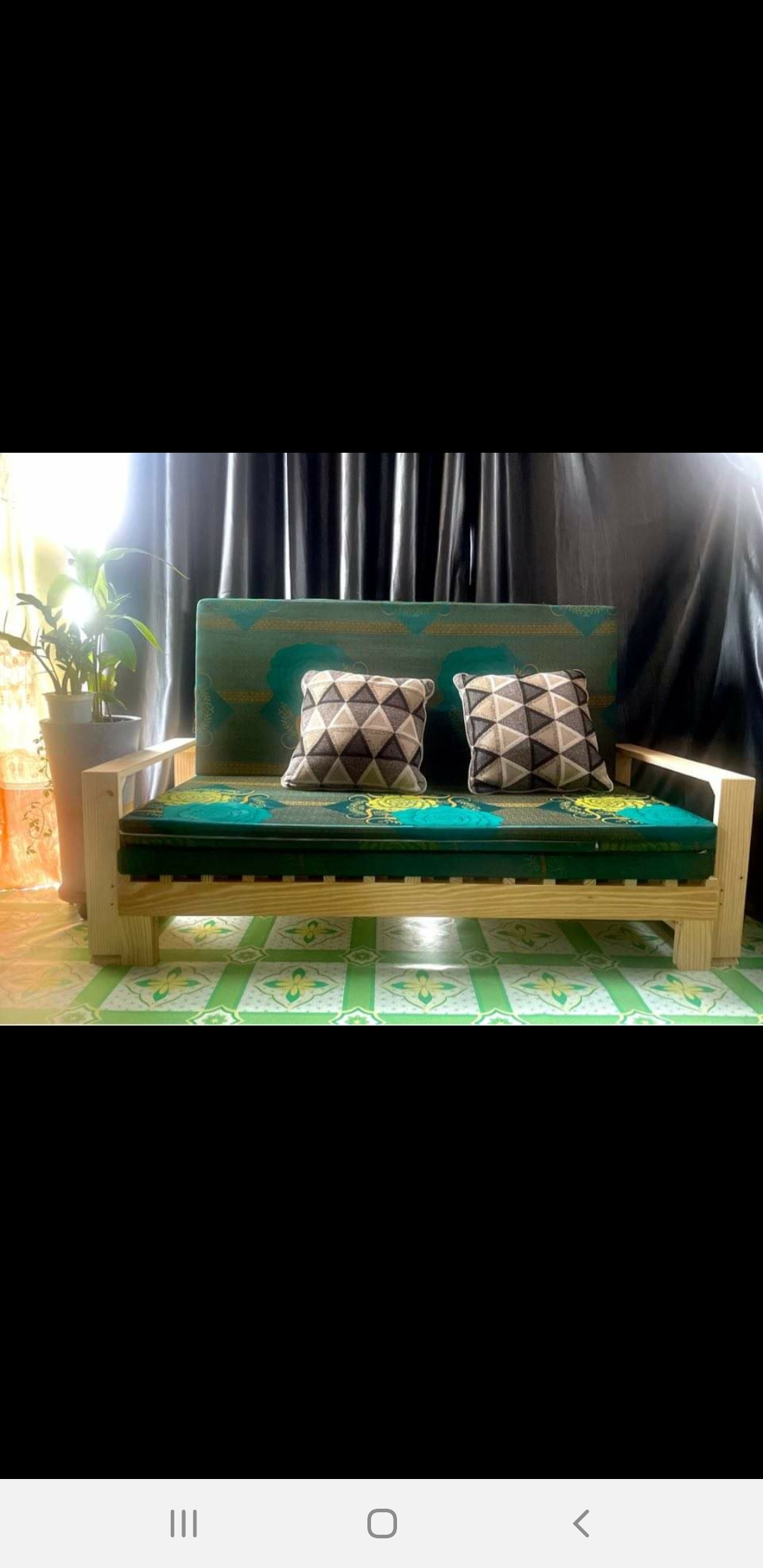 GHÊ SOFA GIƯỜNG GỖ TỰ NHIÊN 1MX2M