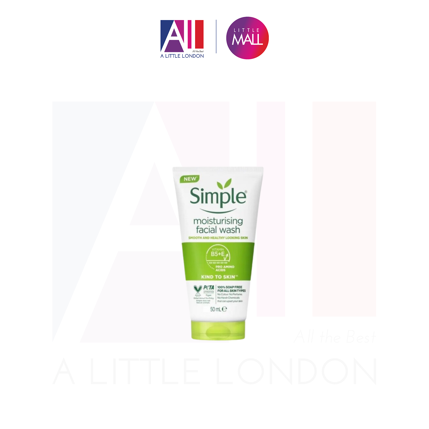 Sữa rửa mặt cho da khô Simple Kind To Skin Moisturising Facial Wash (Bill Anh)