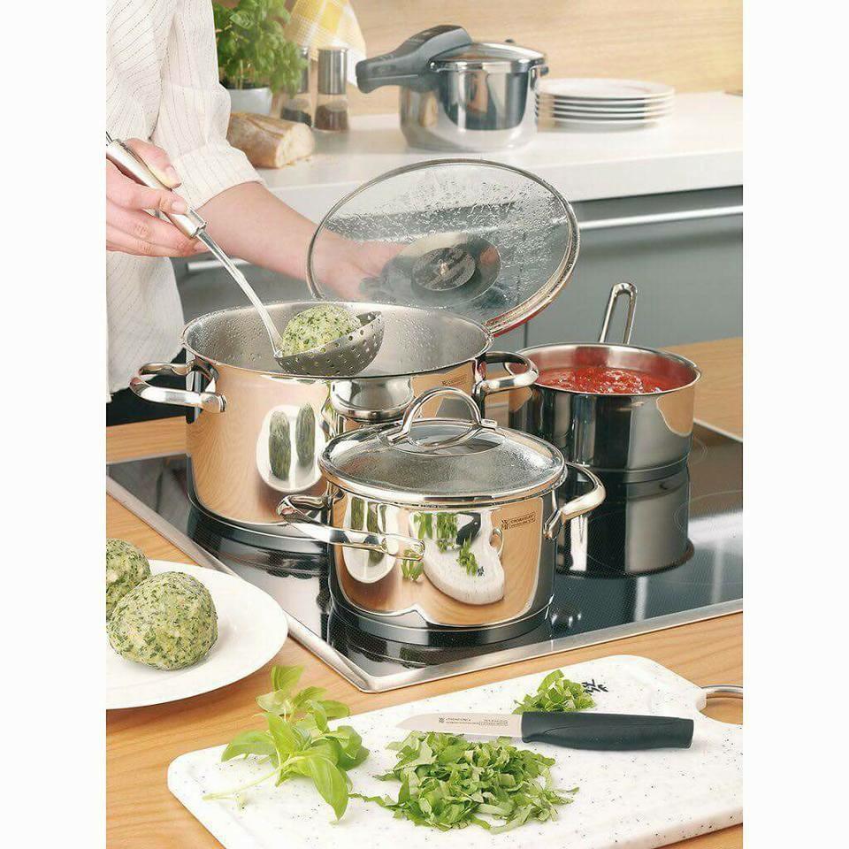 [Trả góp 0%](Hàng Đức) Bộ nồi WMF Provence Plus 5 món (4 nồi 1 quánh) 0721056380