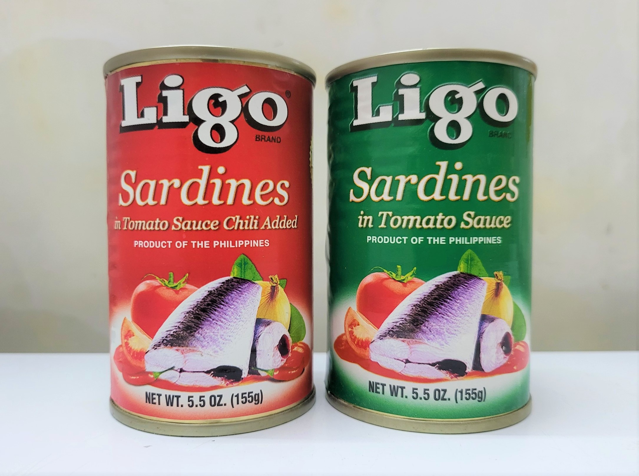[Hộp 155g – XANH LÁ] CÁ MÒI XỐT CÀ [Philippines] LIGO Sardines in Tomato Sauce