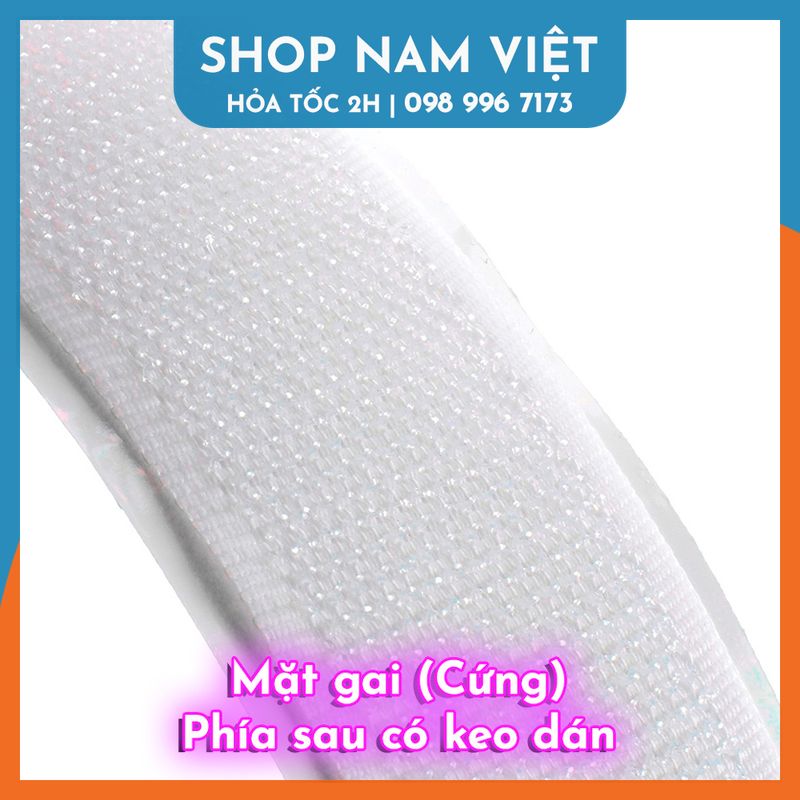 1 mét velcro kèm keo 2 mặt