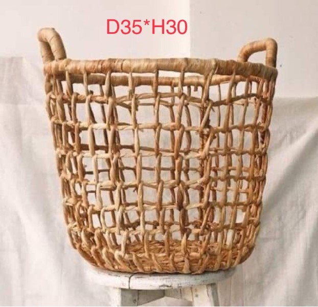 Vintage storage basket d35 * h30 cm