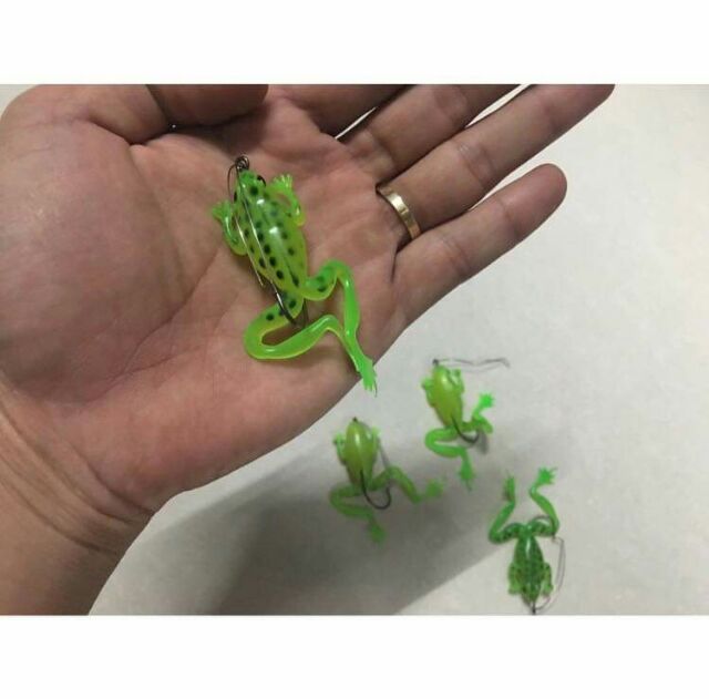 Combo 4 mồi câu cá lóc - trên có lưỡi