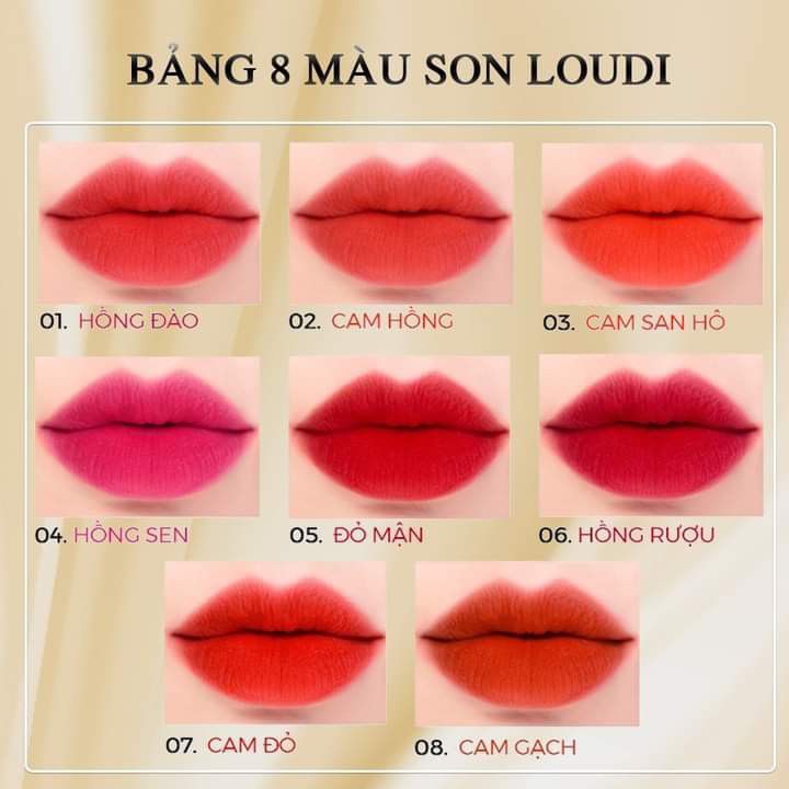 [HCM]Son sáp Loudi (Đỏ Mận)