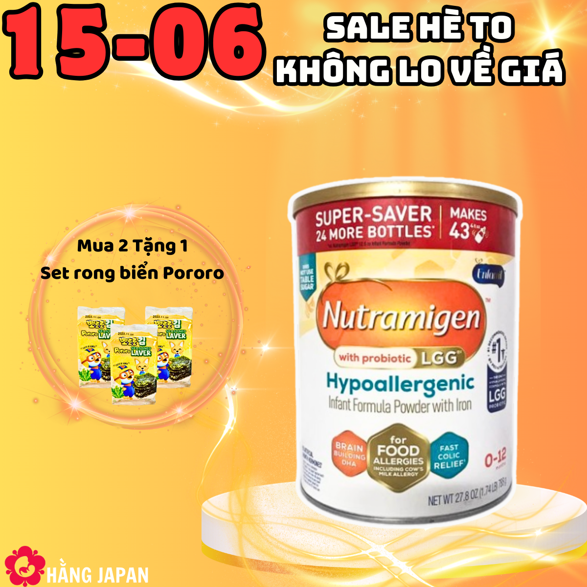 Sữa Enfamil Nutramigen từ 0-12 tháng tuổi dị ứng đạm sữa bò 357g