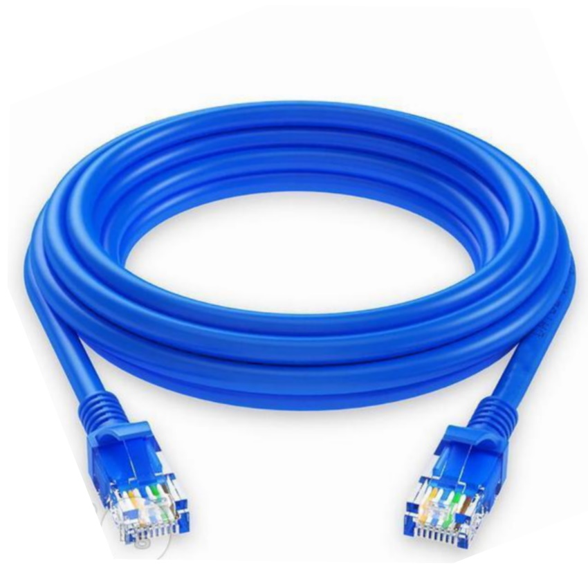 Dây cáp mạng cat5e bấm sẵn 2 đầu 5m (Xanh)